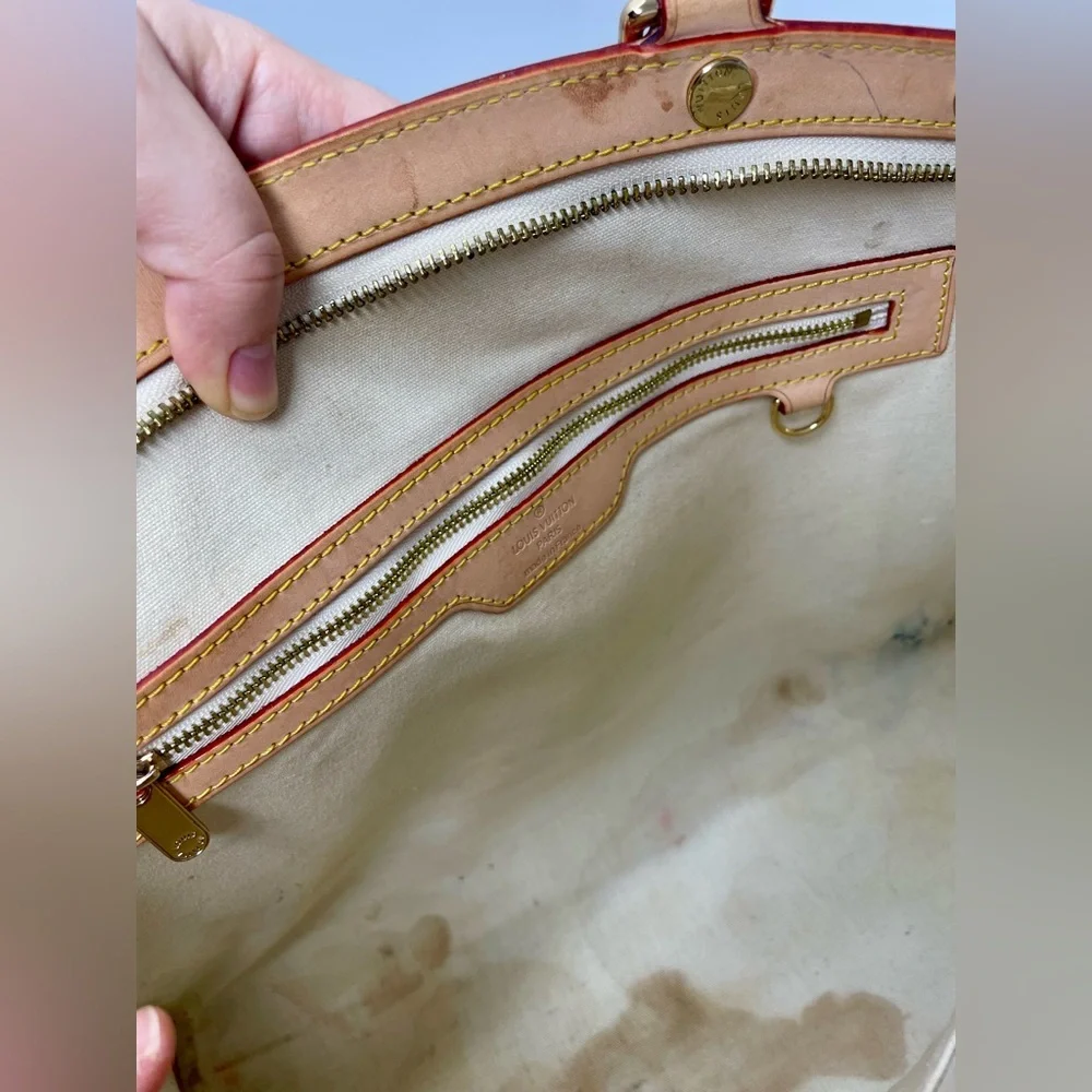 Louis Vuitton Brea Shoulder Bag MM Yellow Leather Monogram Vernis - Picture 10 of 12